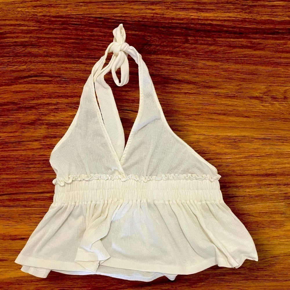Almost Famous Crop Size Small Excellent Condition Cream Color